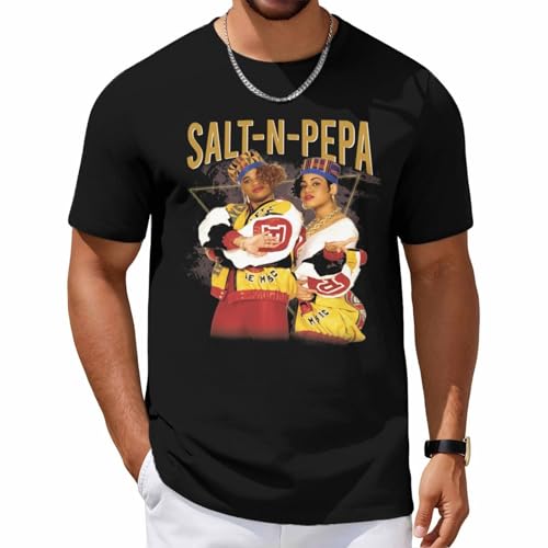 T-Shirt Men Salt N YTM15 Pepa Shirt Loose Casual Short Sleeved Tshirt Retro Graphic Tee Summer Tops