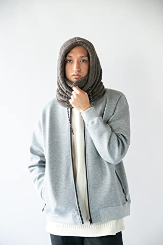 [14+ ICHIYON PLUS] ニット帽 マフラー フード付き ネックウ