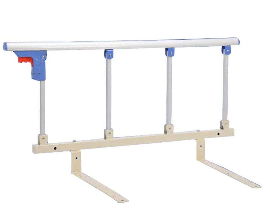 ZBBGTJK Foldable Bed Rail Adults Assist Safety Side Guard For Elderly, Hospital Metal Grip Bumper Bar Bed Railing 95 * 35cm