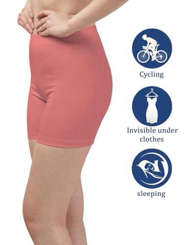Kolakeer® Short feminino elástico para motociclista sem costura, Pastel, M