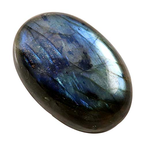 Labradorite bleue pierre naturelle ovale de 39,35 carats cabochon Ju60