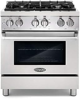 Cosmo DFR304 30 in Slide-In Free-standing Dual Fuel Range | Pro-Style 4 Sealed
