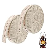 2.2 cm × 200 cm Docht für Öllampen | 100 % Baumwolle Hochsaugfähig Lampendochte für Öllampen | Langlebig und Leicht zu Kürzen Feuerhand Docht | Docht für Öllampe für Campinglaternen und Notbeleuchtung