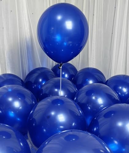 Image of 90 Pack Navy Blue Balloons 18 Inch Royal Navy Blue Big Balloons for Party Decorations and Events