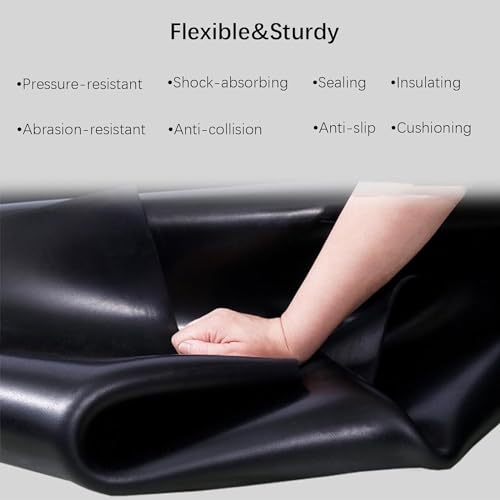 Hootown XJB-001 Neoprene Rubber Sheet, Insulation, Anti-Vibration, Anti-Slip, For Weather Stripping, Gasket, Costume, High Temp Gasket Material thumb #6