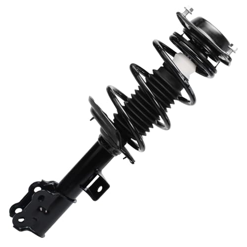 Image of Detroit Axle - 4pc Front Struts Rear Shock Absorbers for 2011-2016 Hyundai Elantra 2012 2013 2014 2015, 2 Front Complete Struts w /Coil Spring Assembly 2 Rear Suspension Shock Absorbers Replacement