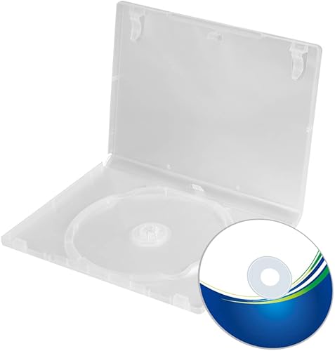 Miniatura 9 de Homoyoyo Caja de almacenamiento de CD transparente de 6 uds. Capacidad de la caja de DVD portátil para cine en casa Diseño de reconocimiento fácil