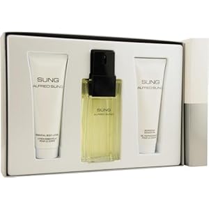 Sung by Alfred Sung for Women. Set-Eau De Toilette Spray 3.4-Ounces & Body Lotion 2.5-Ounces & Shower Gel 2.5-Ounces