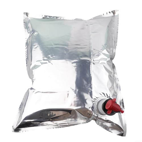 Filteilect 5 sacchetti di ricarica per borse da vino, capacità 5 l, sacchetti per dispenser di succo di vino con rubinetto a farfalla, sacchetti multistrato per bevande