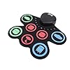 POENVFPO 7 Pads Electronic Drum Set, Portable Drum Pad Kit with Built in Speaker and Rechargeable Battery, Practice Set with Sticks and Pedals for Kids and Beginners #2