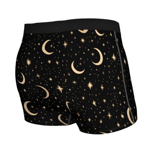 Men's Underwear Stars and Moons Boxer Briefs Breathable Comfortable2