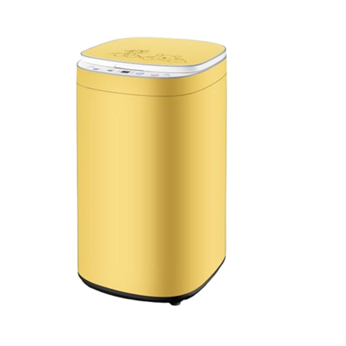Lave-linge mural, mini-machine à laver compacte, capacité 3 kg, entièrement automatique, lavage rapide 21 minutes, idéal pour les voyages, appartements et résidences étudiantes (jaune).