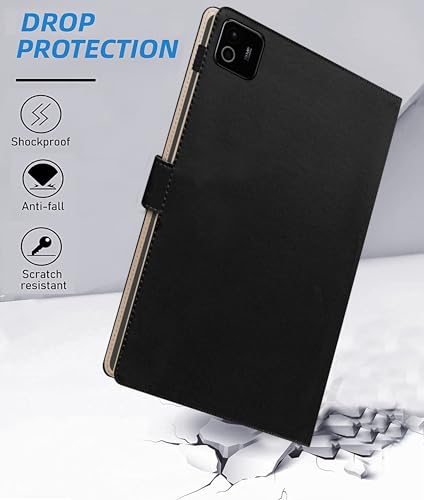 Image of TGK Flip Cover Case for Xiaomi Mi Pad 8 /8 Pro /Mi Pad 7 /7 Pro 11.2 inch Tablet with Stylus Holder (Black)