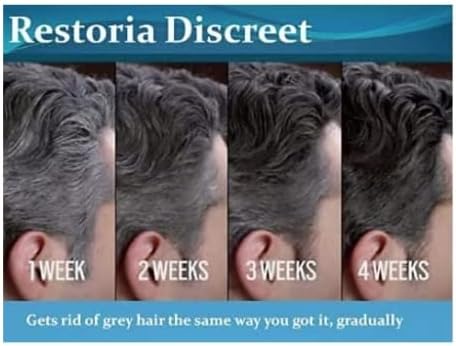 fresh one 3 Restoria Discreet Color Restoring Cream 250ml - Effortlessly Restore Natural Gray Hair with Professional Hair Dye Brush