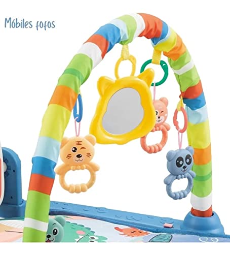 Tapete de Atividades Multifuncional Alegria Azul Color Baby