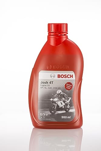 Image of Bosch Engine Oil | Josh 4T 20W 40 API SL for Motorcycle Bikes and Scooters, 900 ml
