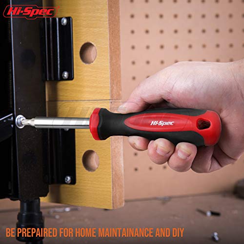Image of Hi-Spec 49pc Complete Home Tool Kit Set in a Portable Toolbox Case. Essential Household Repair Tools for DIY in The Apartment, Office and College