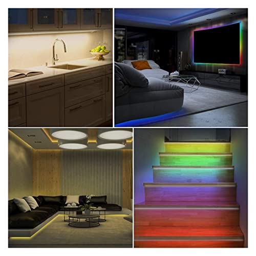 Cinta LED flexible de 5 V con mando a distancia para decoración interior 8