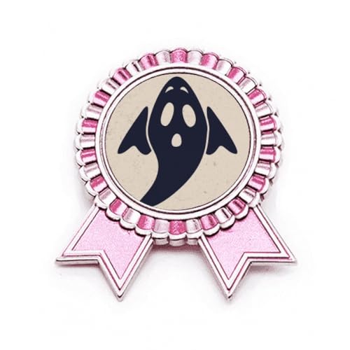 Broche Halloween Art Déco rose en métal M avec ailes pour accessoire de costume vintage