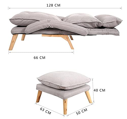 lounge chair,Lazy Sofa Recliner, Adjustable Backrest, Lounge Chair, Removable Washable Fabric Upholstered Chair - Image 5