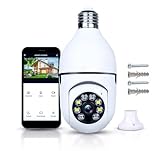 Câmera Lampada De Segurança Inteligente Ip Wifi Com Visão Noturna Vigilancia Interna Externa Giratoria Espiã 360º Cor Branco