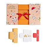 Caja de cuenta regresiva de Navidad, contenedor multifuncional de 24 días, caja de cuenta regresiva de Navidad rellenable, para vacaciones de invierno, hombres, mujeres, estudiantes universitarios