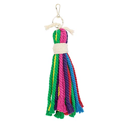 Pets Bird Multi-Color Rope Toy - Parrots Cage Chewing Toy Fits Small to Medium-Sized Birds