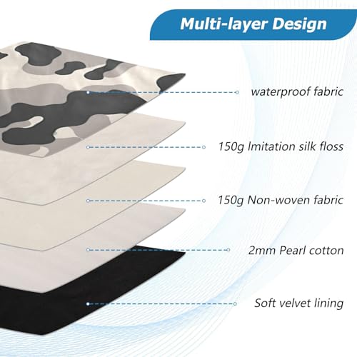 Funda para portátil 13-14 pulgadas estampado vaca blanco y negro miniatura 4