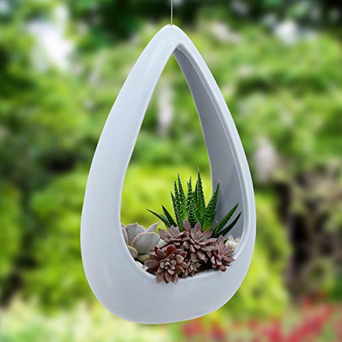 Arcadia Garden Products Ap11S Ceramic Air Planter, Cone Style-5.25X8.5-Sky #TOP3