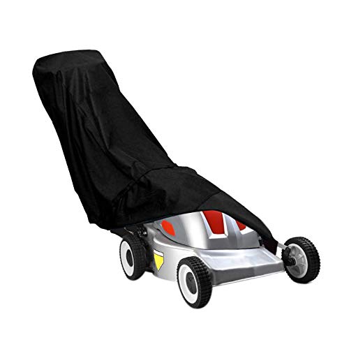 SODIAL Hand Push Lawn Mower Protective Cover Waterproof Polyester Fiber Lawn Mower Cover Outdoor Uv Protector Storage Garden