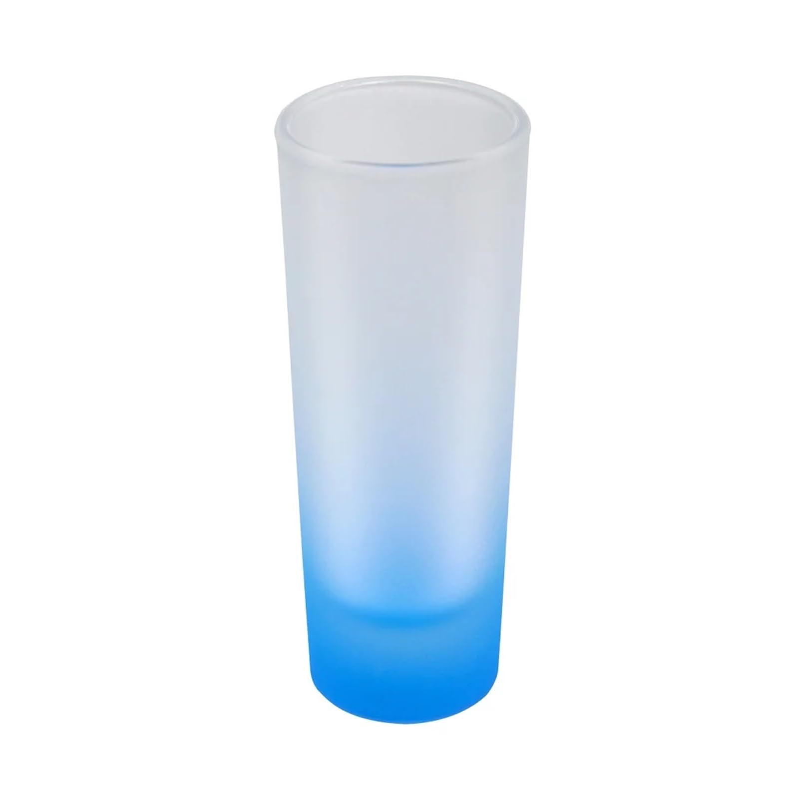 Bicchieri da Shot 144 Pezzi Tazza for Sublimazione 3oz (90ml) Tazze in Vetro colorato Bicchieri da Shot Smerigliati con Fondo colorato sfumato Bicchieri da Cocktail(Blue)
