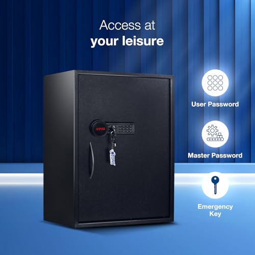 Image of Ozone 95.4 Litres Digital Safe Locker for Home and Office - Digital Lock 1-Way Unlocking Password | Size 650H x 440W x 405D mm | Weight 34.7 kg | 2-Year Warranty