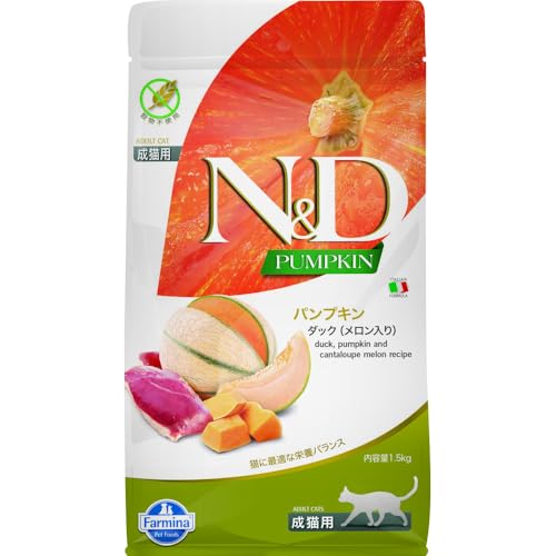 Farmina N&D Pumpkin Duck Pumpkin and Cantaloupe Melon Recipe Adult Dry Cat Food 3.3lb