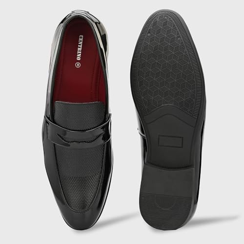 Image of Centrino Mens Formal Shoes |Slip on Design with Cushioned Insole for Comfort |Craftsmanship for All-Day Elegance (9753)