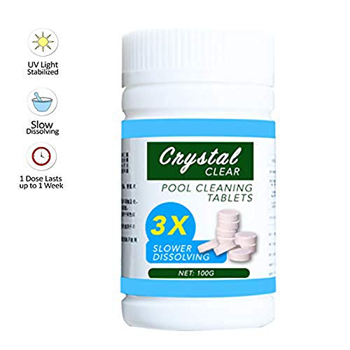 Ashopfun Magic Pool Cleaning Tablet (100 tablets 1 Bottle) Magic Swimming Pool Tup Cleaner