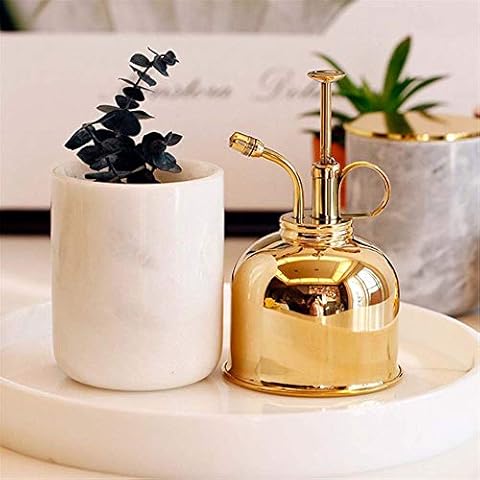 Turbobm Watering Cans Brass Water Mister, Brass Golden Spray Can, Plant Spay Bottle, Brass Water Mister, Inner Flower Spray Mister 300ml(Arrival 3 Days) Cover