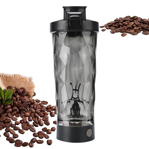 自動撹拌コーヒーマグ,電動コーヒーマグカップ | 700ml(約0.7L)ボトルシェーカーミキサー 旅行 アウトドア ジム用 プロテイン 抹茶 料理 ドリンク シェイク 男女兼用