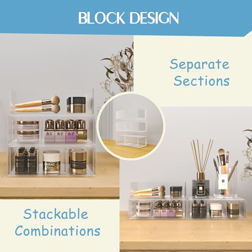 Earond EA20231008 Medicine Cabinet Organizer 3-Tier,Divided And Stackable Storage Trays thumb #4