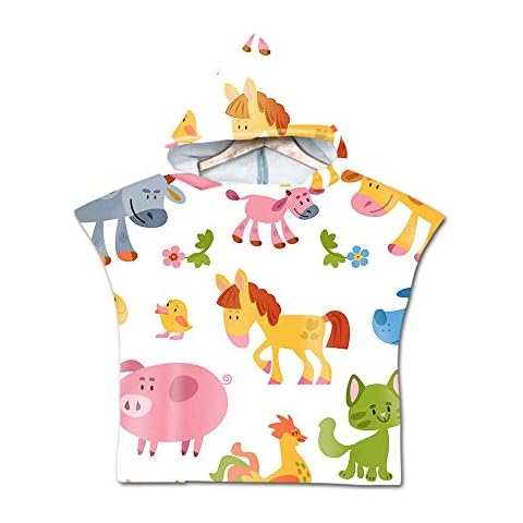 Treer Serviette de Plage Poncho Dinosaure Cover