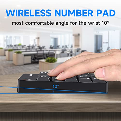 Mofii Wireless Number Pad - 2.4G Numeric Keypad Silent 19 Keys Usb Keypads thumb #2