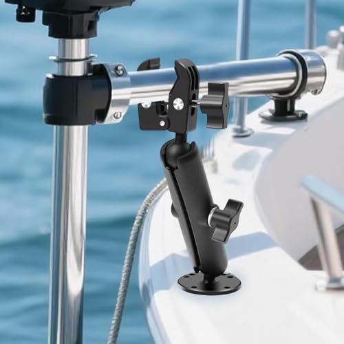 Support moteur de traîne réglable anti-vibrations pour kayak - 4