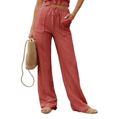Pantalon ample anti-compression avec poches et cordon de serrage réglable