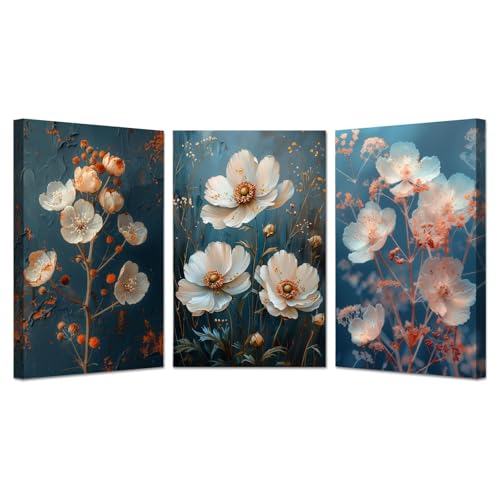 Tableau decoration sur toile pour habiller un mur vide salon appartement 50x70cm 3pcs