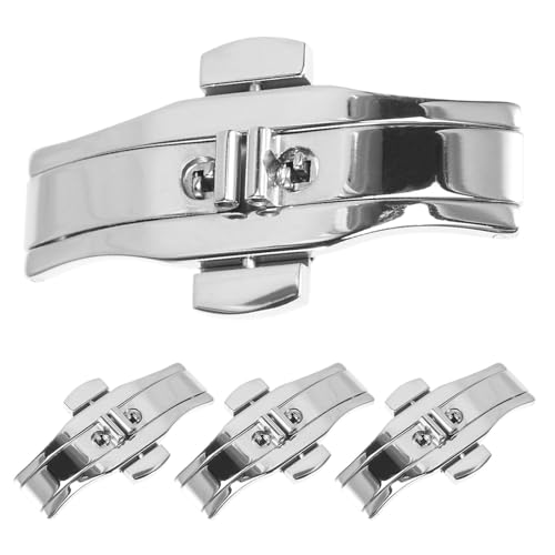 Cierre desplegable de acero inoxidable resistente con hebilla plegable de 6X21 MM para reloj
