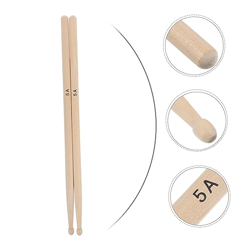 Par de baquetas de madera de arce 5A para percusión miniatura 2
