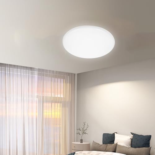 Image of POPETPOP Replacement Mushroom Light Shade, 13.3inch Flush Mount Ceiling Light Covers Plastic Lamp Dustcovers for Wall Sconce Ceiling Lighting Fixtures Mushroom Ceil Shade