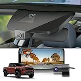 Fitcamx Front 4K+Rear 1080P Dash Cam Adapts for Toyota Tacoma & Hybrid 2024-2026, Integrated OEM Look, 2 Way HD Video, WiFi & APP, Loop Recording, G-Sensor, Night Vision, Easy to Use, 128GB Card