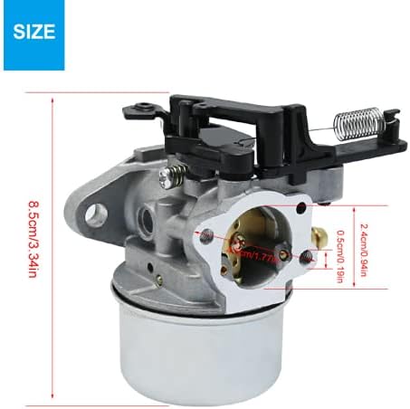 Carburetor Replacement For Briggs & Stratton 121R02 121S02 8.5HP Year 2015 190cc Pressure Washer 382349 Engine Carb Engine, Compatible With Troybuilt 2800psi 2.3 Gpm 8.5hp Pressure Washer