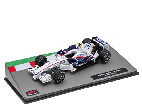 OPO 10 - Miniature car Formula 1 1/43 compatible with BMW SAUBER F1.08 - Robert kubica - 2008 - F1 FD050, White