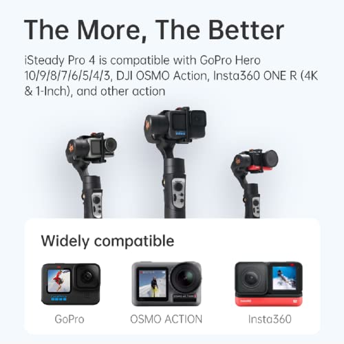 Hohem ACTION CAMERA GS PRO Isteady Pro 4 3-Axis Action Camera Gimbal Stabilizer Compatible thumb #1